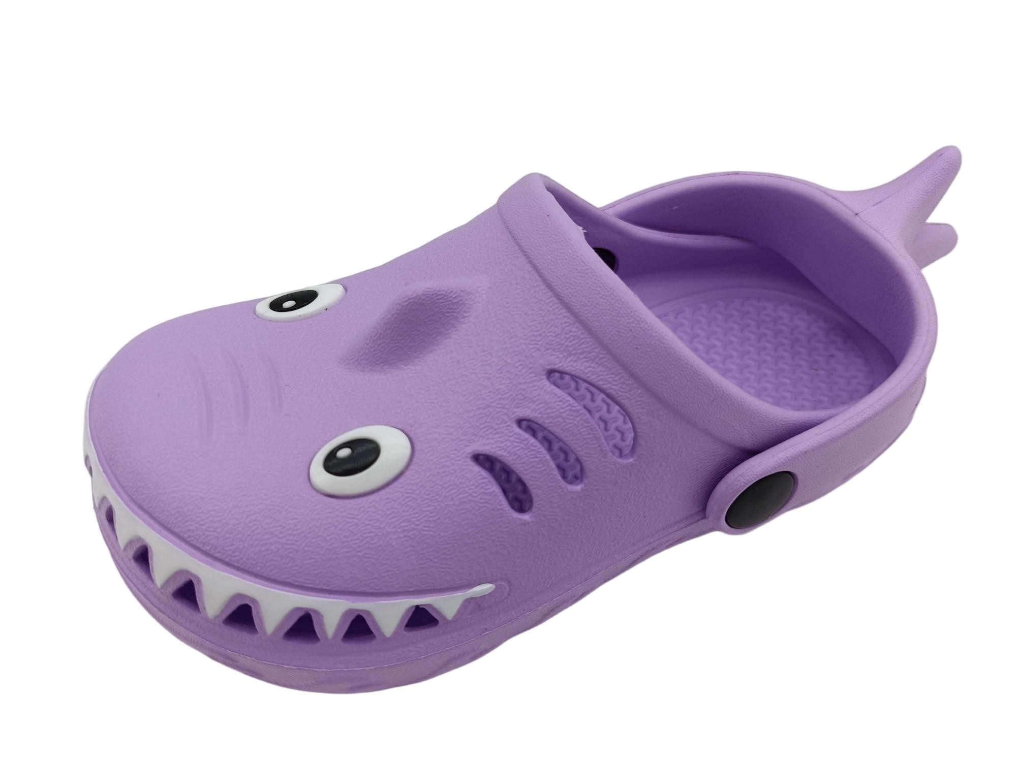 Customized EVA Kids 3D shark Anti Slip Clogs Shoes - TNGX4011-3