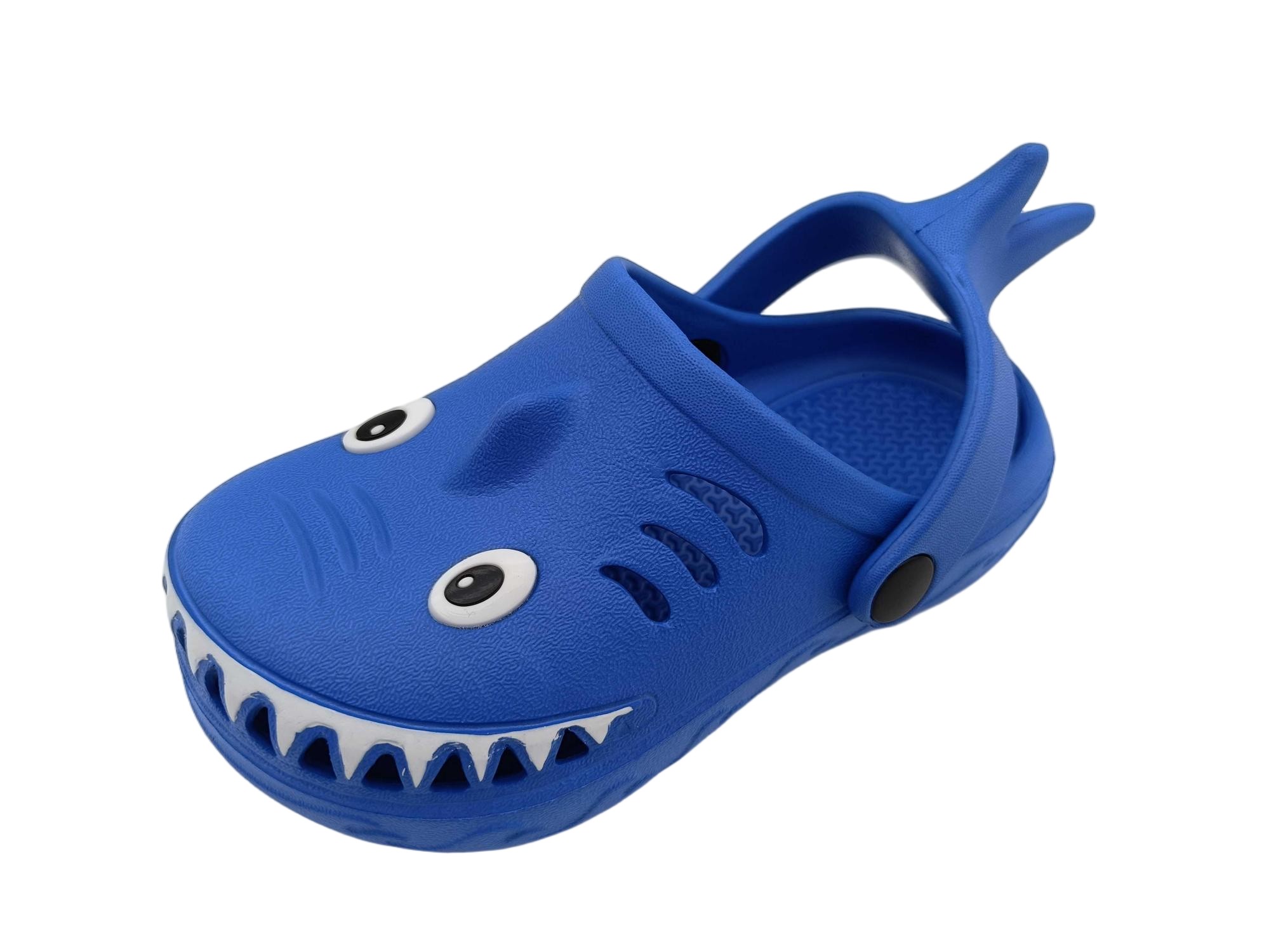 Customized EVA Kids 3D shark Anti Slip Clogs Shoes - TNGX4011-4
