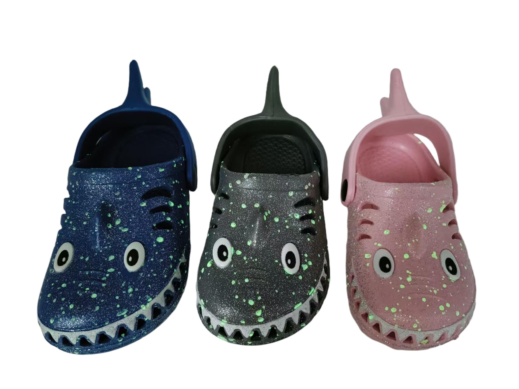 Customized EVA Kids 3D shark Anti Slip Clogs Shoes - TNGX4011-8