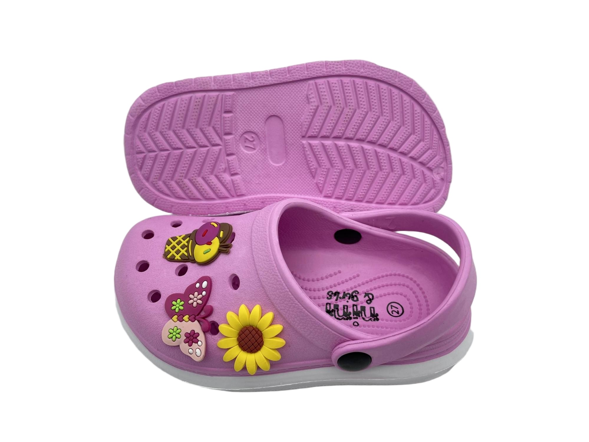 Customized EVA Kids 3D decoration Anti Slip Clogs Shoes - TNMT230301-1