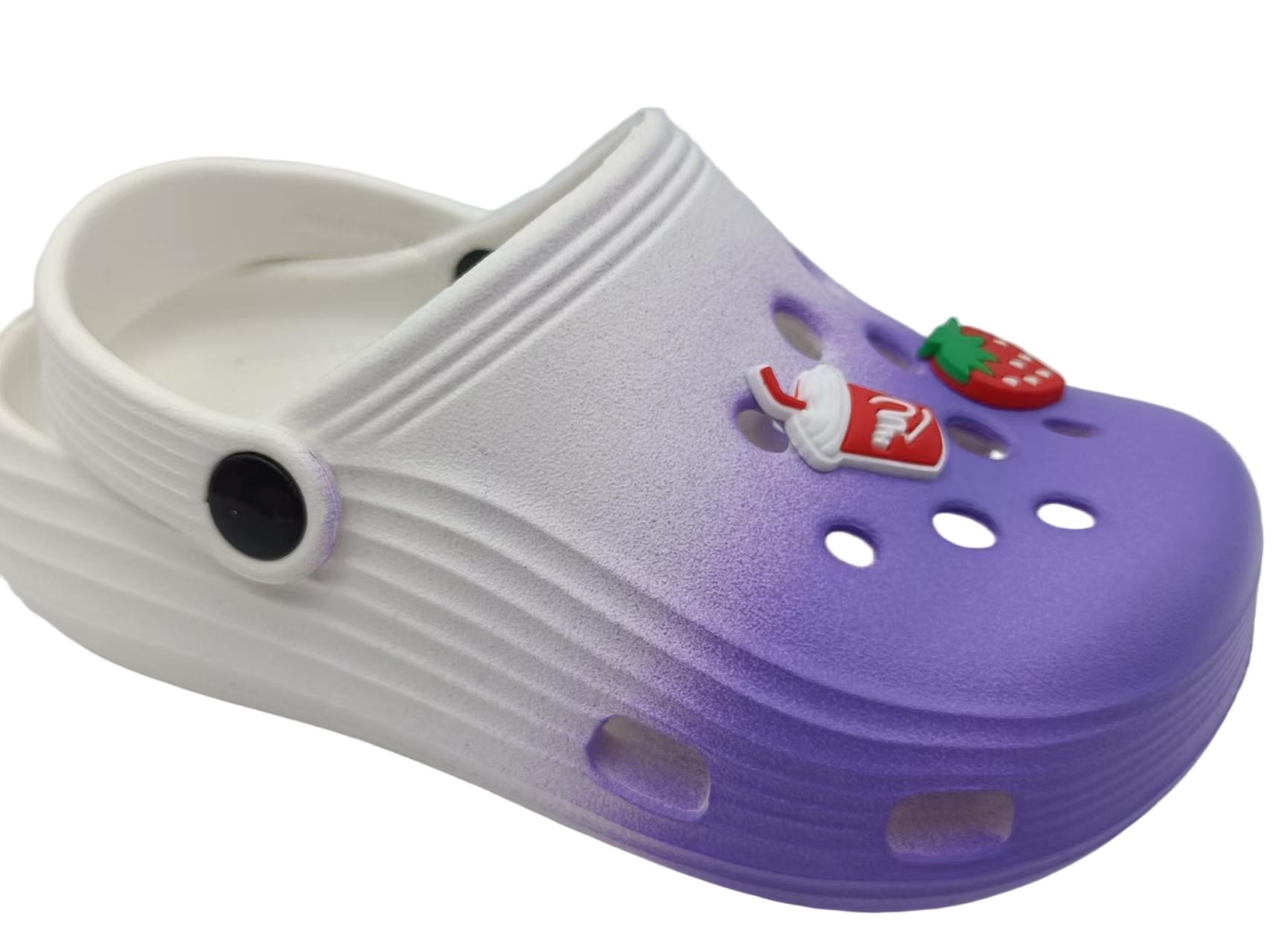 Customized EVA Kids decoration and fade painting Anti Slip Clogs Shoes - TNQX5001-1